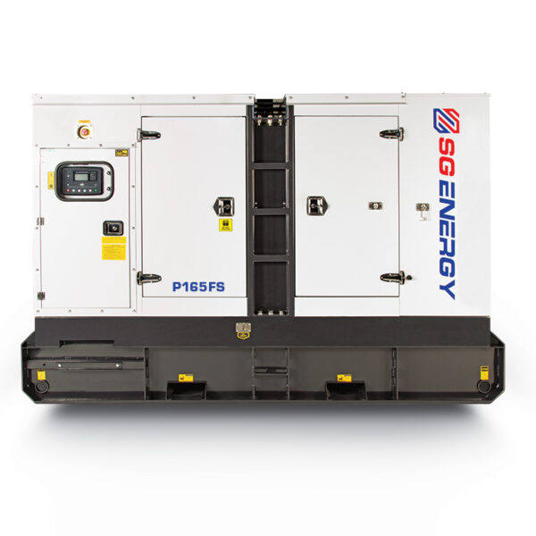 SG Energy FPT powered diesel generator P165FS front view