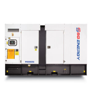 Cummins P200CSi 180 kVA three phase generator front on view