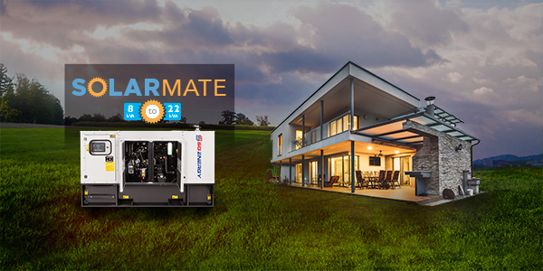Solar Mate diesel backup generators from SG Energy power in an instant