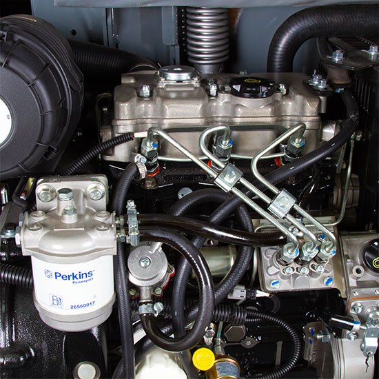 Perkins 403D-G11 diesel engine powers the ULED 240X